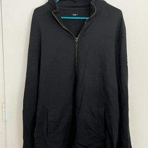 Black Half Zipper Pull Over Jacket - XL
